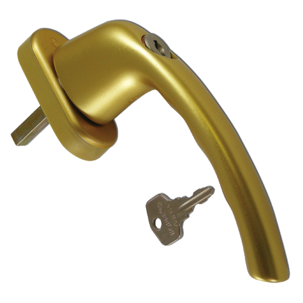 HOPPE UPVC Espag Handle Inline 0710S/U26 Gold