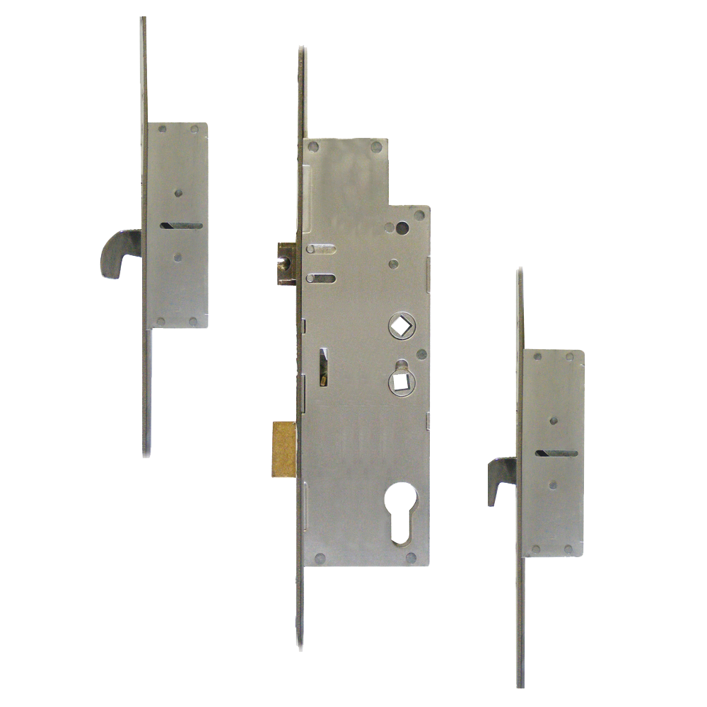 FULLEX Crimebeater 20mm Lever Operated Latch & Deadbolt Twin Spindle - 2 Hook 55/92-62 20mm Faceplate