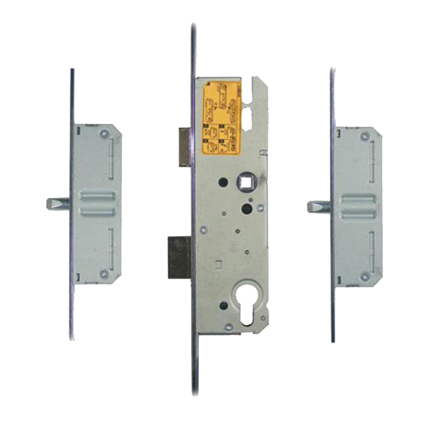 KFV Lever Operated Latch & Deadbolt Long Version - 2 Round Bolt 45/92 16mm Faceplate