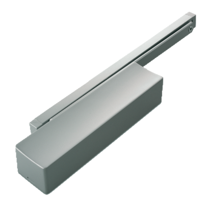 BRITON 2721BD Size 2-5 Cam Action Overhead Door Closer 2721BD Push - Silver Enamelled