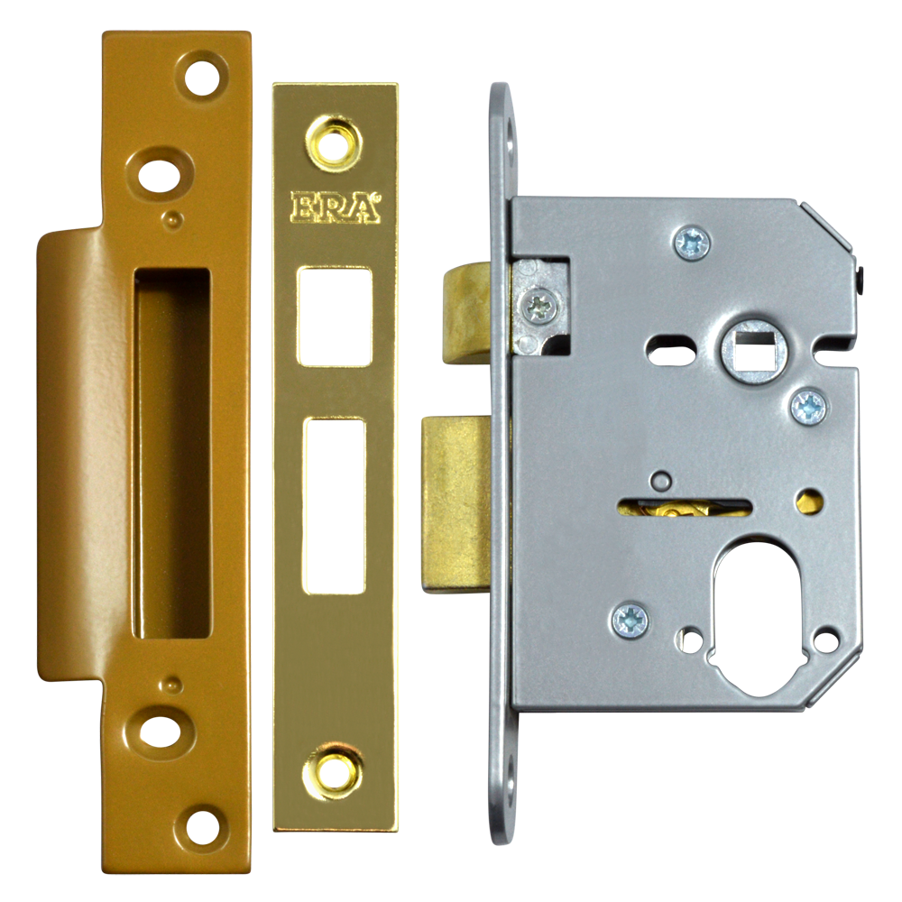 ERA 224 & 324 Dual Profile Sashcase 76mm - Polished Brass