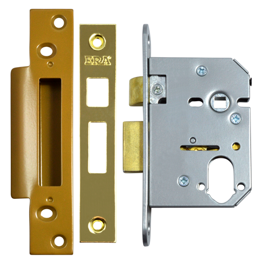 ERA 224 & 324 Dual Profile Sashcase 76mm - Polished Brass