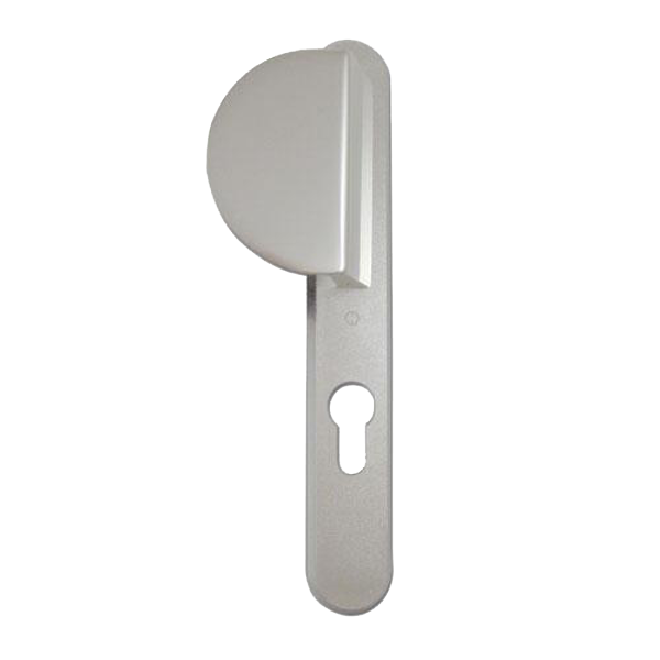 HOPPE UPVC Lever / Fixed Pad Door Furniture 554/3360N 92mm Centres - Silver