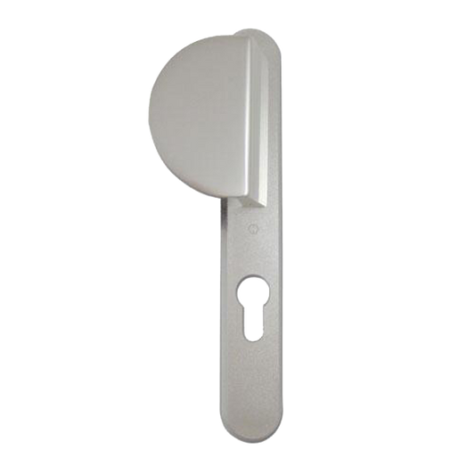 HOPPE UPVC Lever / Fixed Pad Door Furniture 554/3360N 92mm Centres - Silver