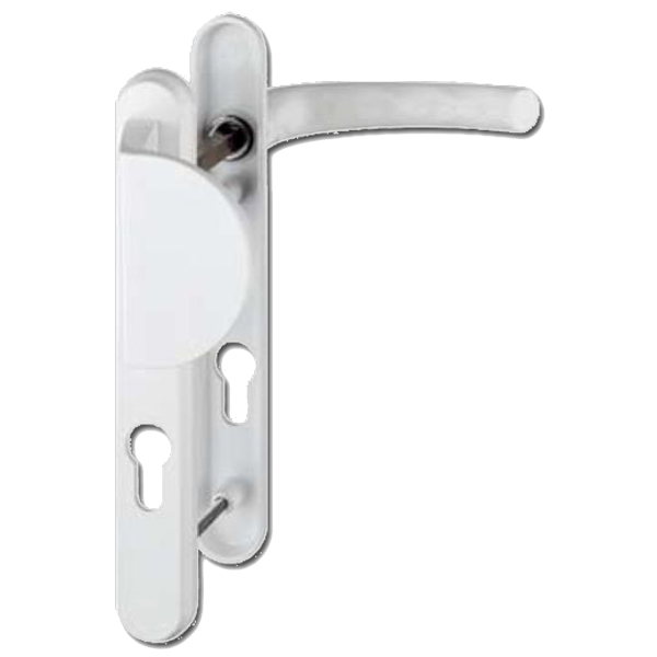 HOPPE UPVC Lever / Fixed Pad Door Furniture 554/3360N 92mm Centres - White