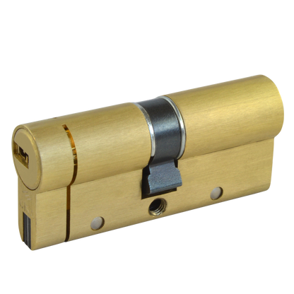 CISA Astral S24 QD Euro Double Cylinder 70mm 35/35 30/10/30 Keyed To Differ - Polished Brass