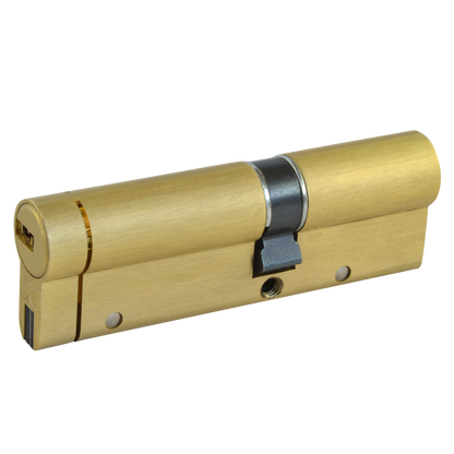 CISA Astral S24 QD Euro Double Cylinder 100mm 40/60 35/10/55 Keyed To Differ - Polished Brass