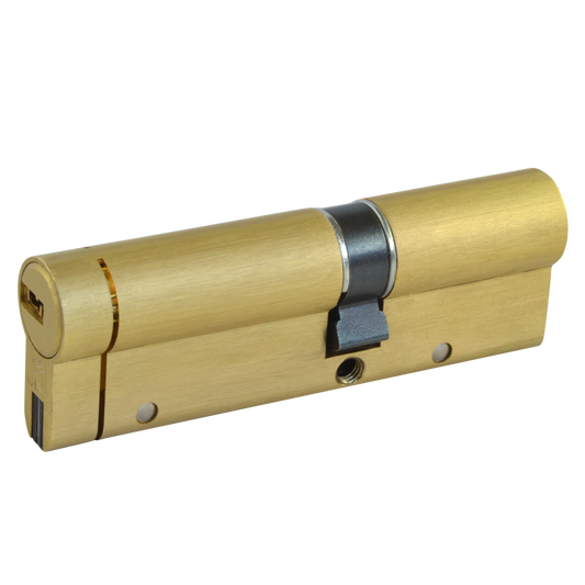 CISA Astral S24 QD Euro Double Cylinder 100mm 40/60 35/10/55 Keyed To Differ - Polished Brass