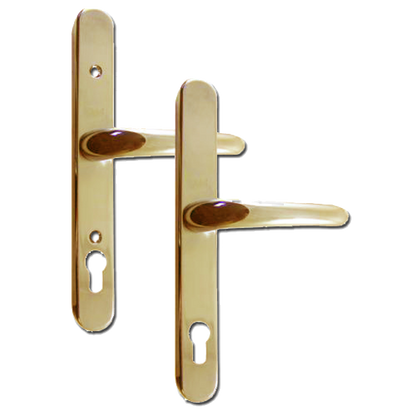 YALE UPVC Lever Door Furniture - Retro 92mm Centres GOLD Pro - Gold