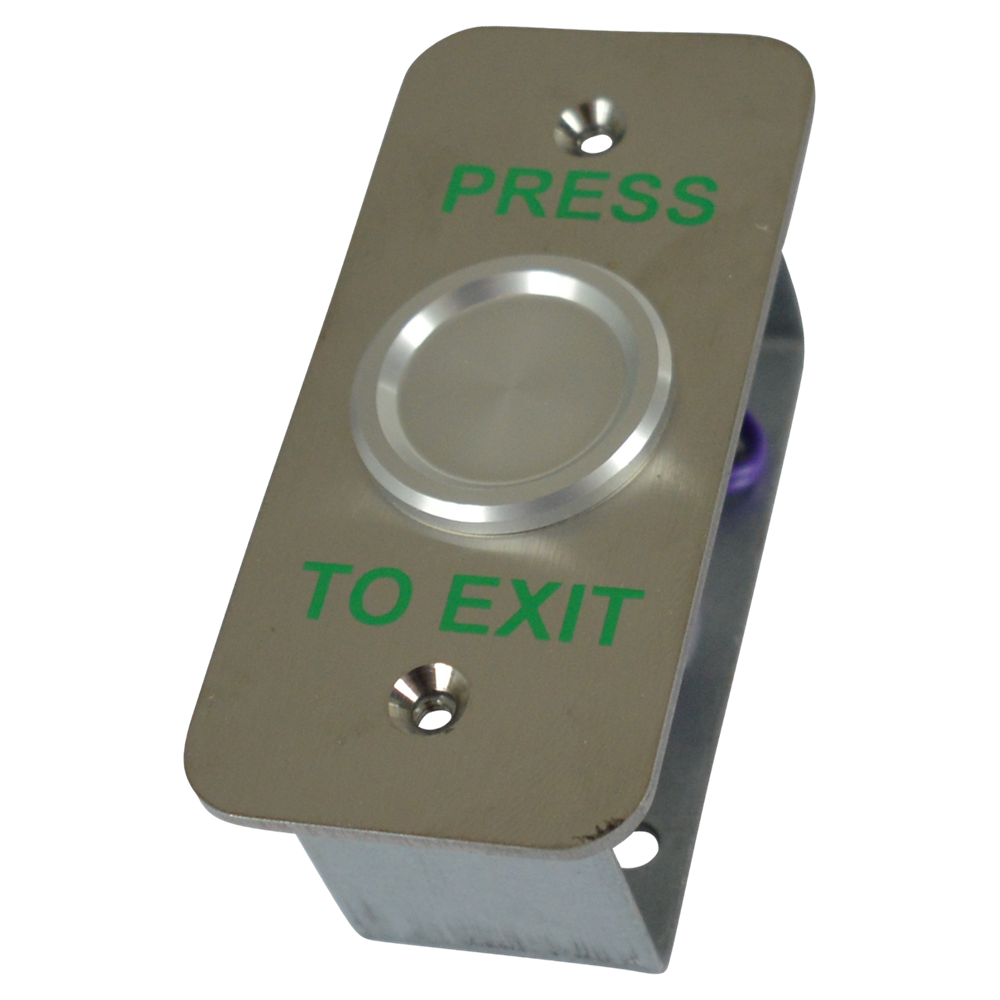 ALPRO Waterproof Exit Button Narrow - Aluminium