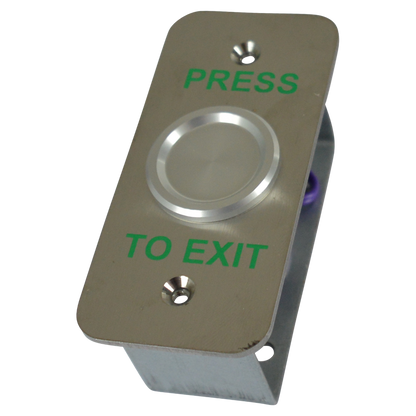 ALPRO Waterproof Exit Button Narrow - Aluminium