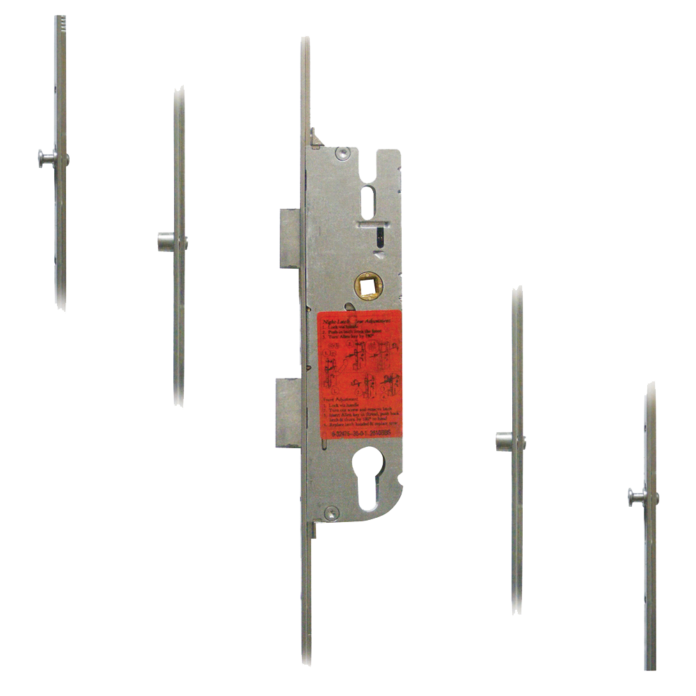 GU Secury Europa Lever Operated Latch & Deadbolt Split Spindle - 2 Roller & 2 Mushrooms 35/92