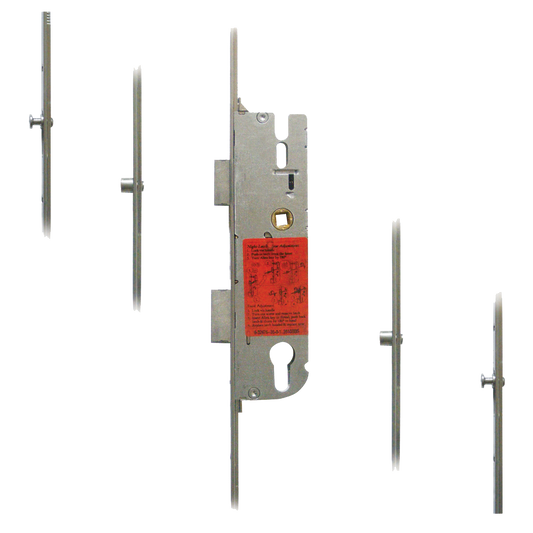 GU Secury Europa Lever Operated Latch & Deadbolt Split Spindle - 2 Roller & 2 Mushrooms 35/92