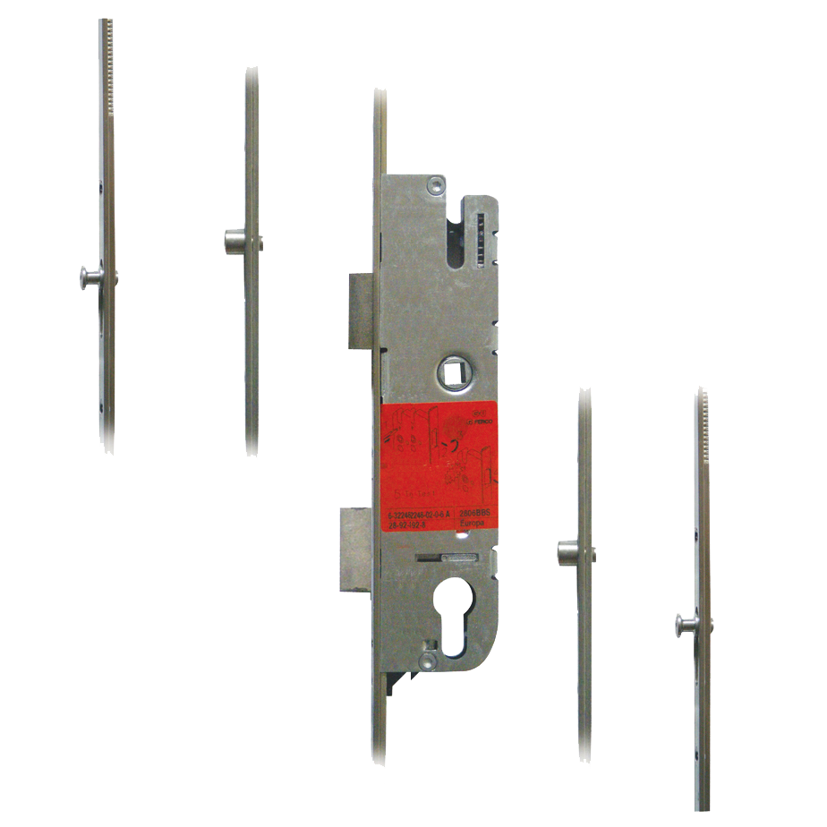 GU Secury Europa Lever Operated Latch & Deadbolt - 2 Roller & 2 Mushrooms 35/92