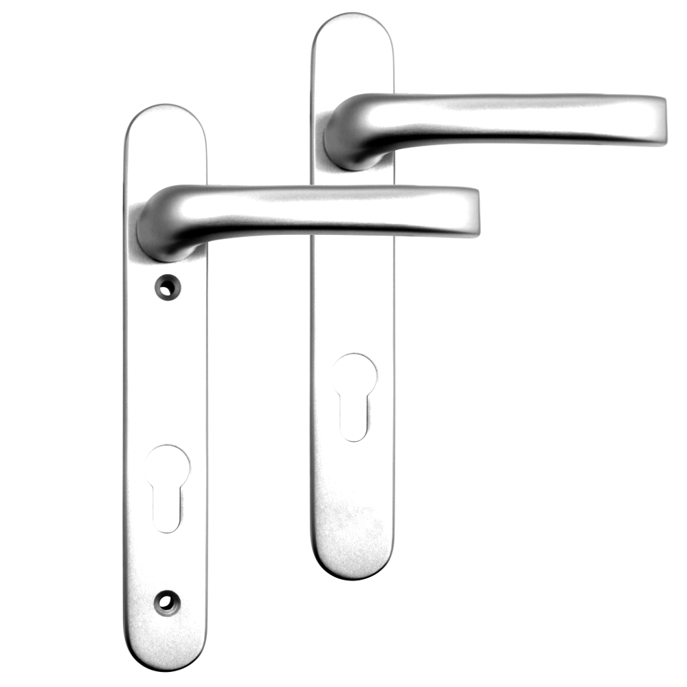 MILA Prolinea 92 Lever/Lever UPVC Furniture - 220mm Backplate Chrome Plated