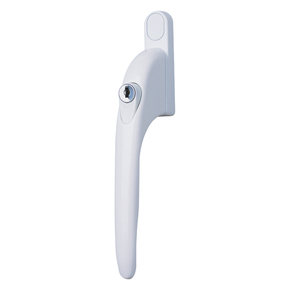 SECURISTYLE Virage In Line Espag Handle 40mm Locking - White