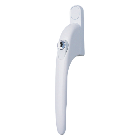 SECURISTYLE Virage In Line Espag Handle 40mm Locking - White