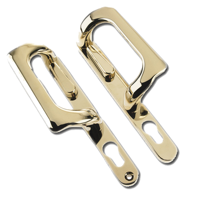 PADDOCK Patio Handle & Lever - Euro Brass - Polished Brass