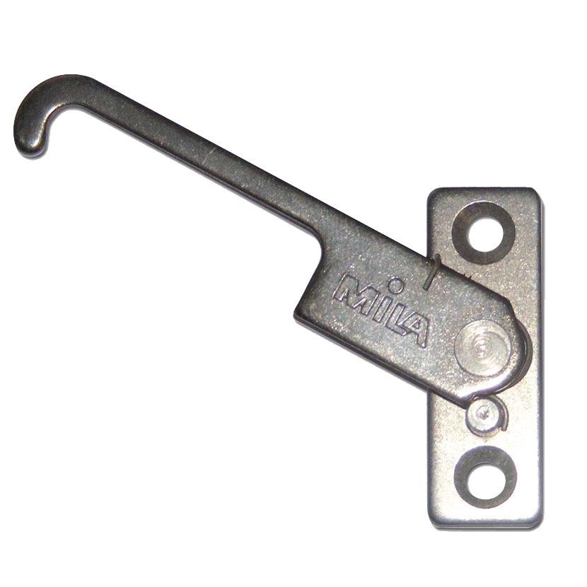 MILA Standard UPVC Window Restrictor Catch 50mm Left Handed - Zinc Plated