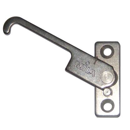 MILA Standard UPVC Window Restrictor Catch 50mm Left Handed - Zinc Plated