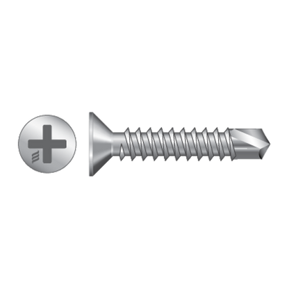 RAPIERSTAR Self Drill Screws For Reinforced UPVC - Countersunk 3.9mm x 32mm Qty 1000 - Zinc Plated