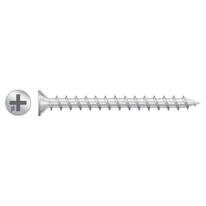 RAPIERSTAR Sharp Point Screws For Non-Reinforced UPVC - Countersunk 4.3mm x 32mm Qty 1000 - Zinc Plated