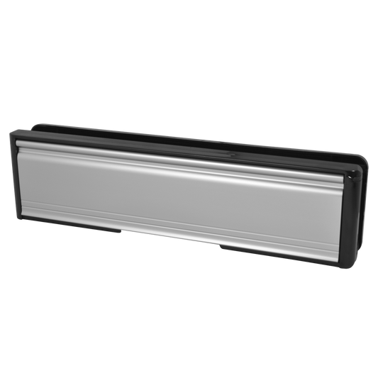 WELSEAL UPVC Letter Box 20-40 - 265mm Wide Silver