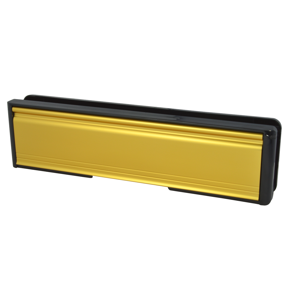 WELSEAL UPVC Letter Box 20-40 - 265mm Wide Gold