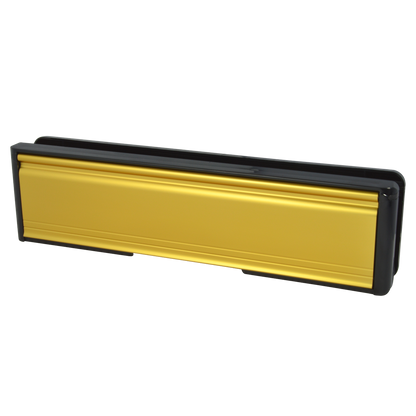 WELSEAL UPVC Letter Box 20-40 - 265mm Wide Gold