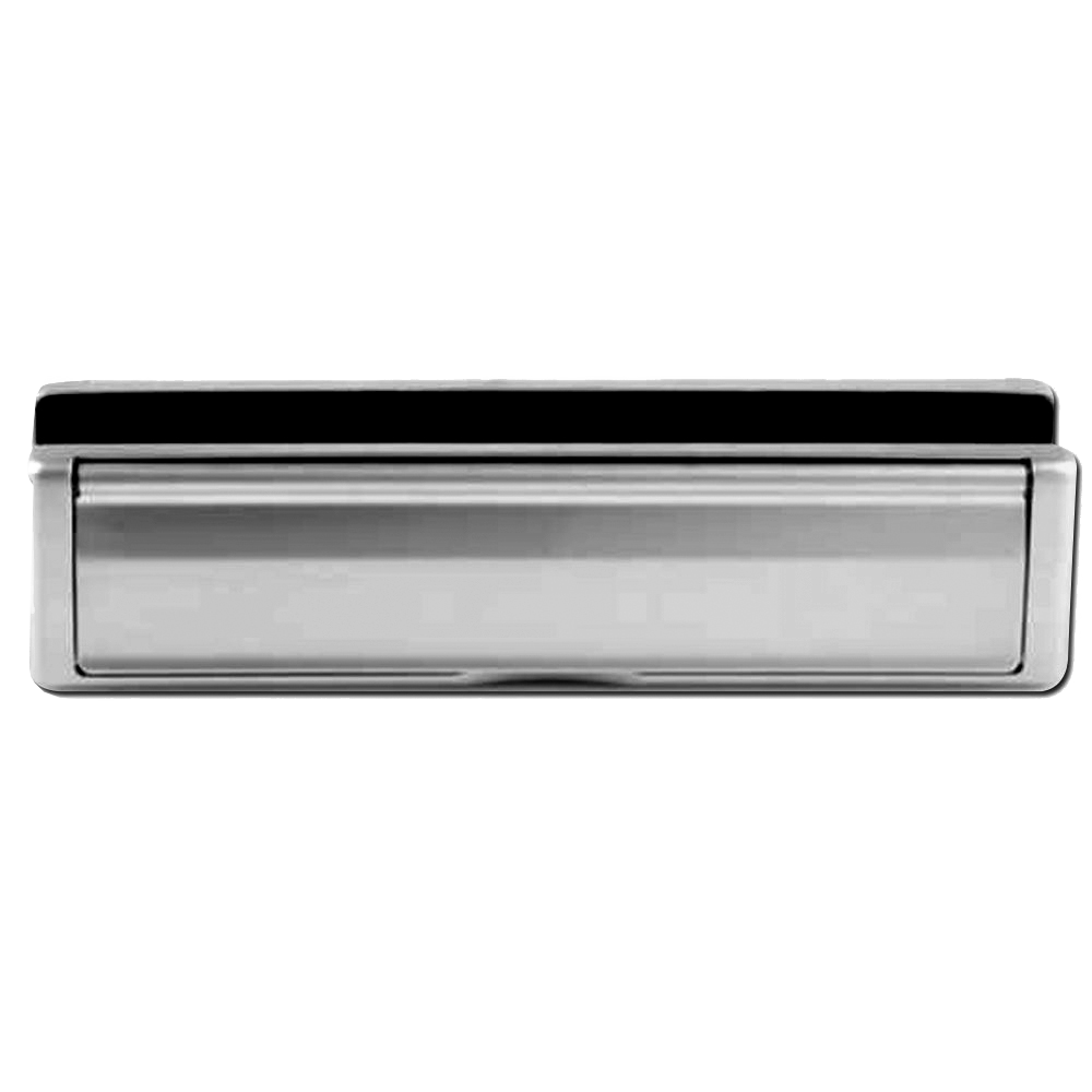 AVOCET Affinity UPVC Letter Box - 304mm Wide Chrome Plated