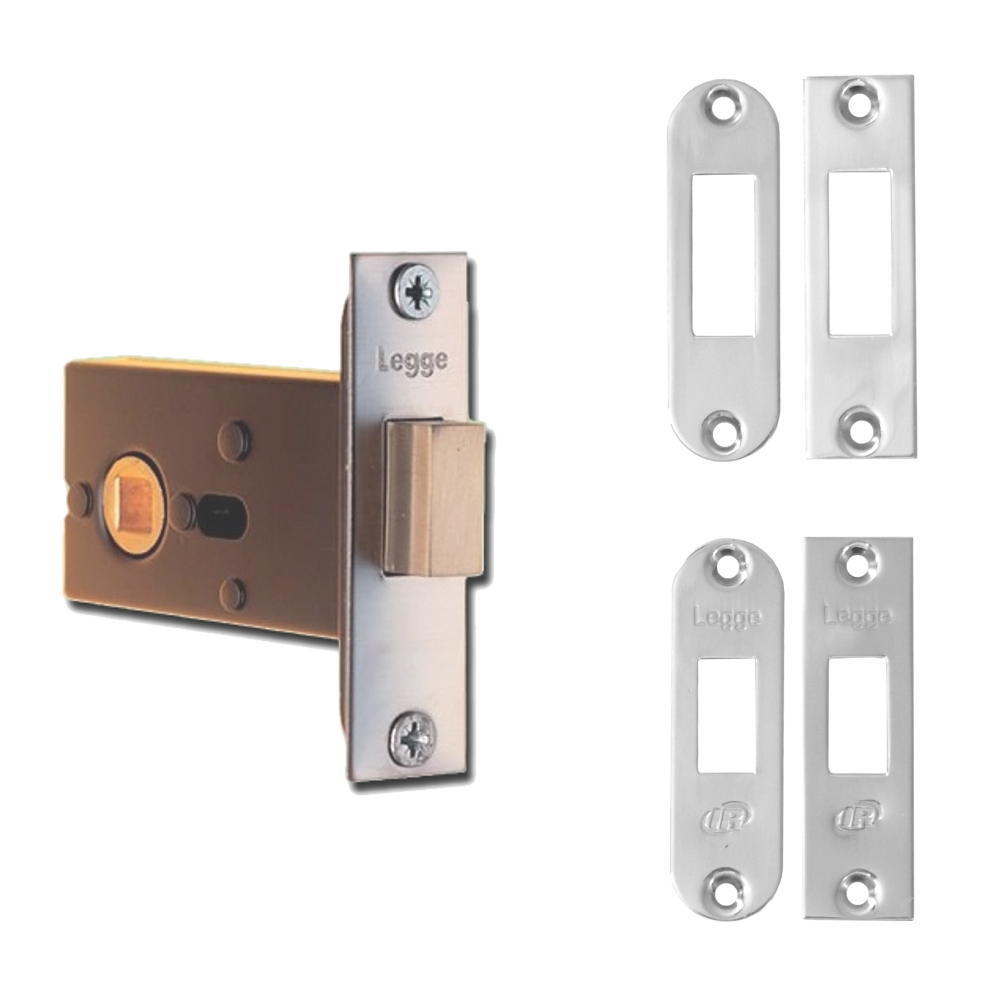 LEGGE B2512 Bathlock Deadbolt With 8mm Follower SS - Stainless Steel