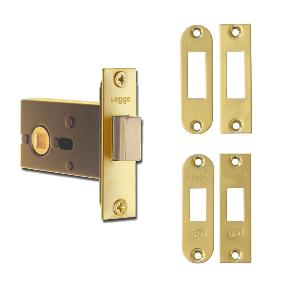 LEGGE B2512 Bathlock Deadbolt With 8mm Follower Polished Brass