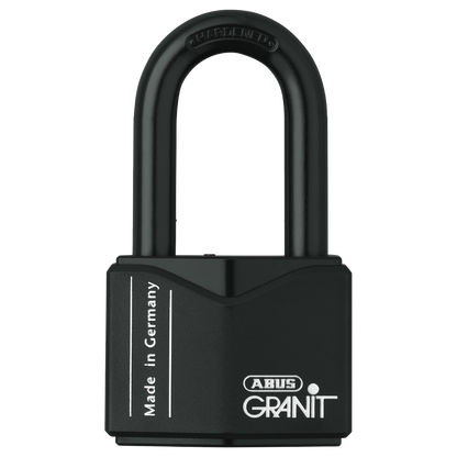 ABUS 37 Series Granit Plus Mechanism Solid Steel Rekeyable Long Shackle Padlock 77mm 37RK/70HB100 - Hardened Steel