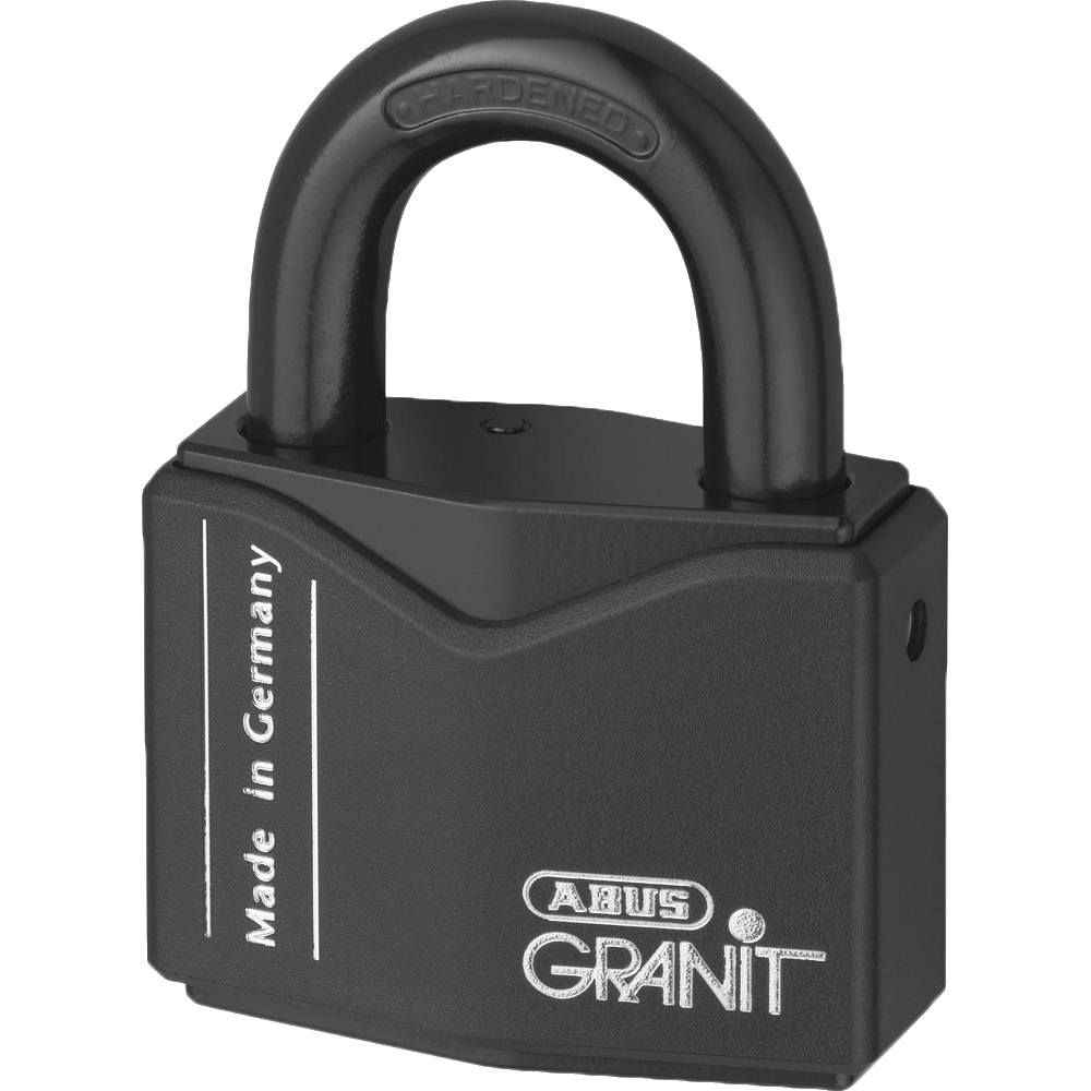 ABUS 37 Series Granit Plus Mechanism Solid Steel Open Shackle Padlock 63mm Keyed Alike 1461146 37/55 - Hardened Steel