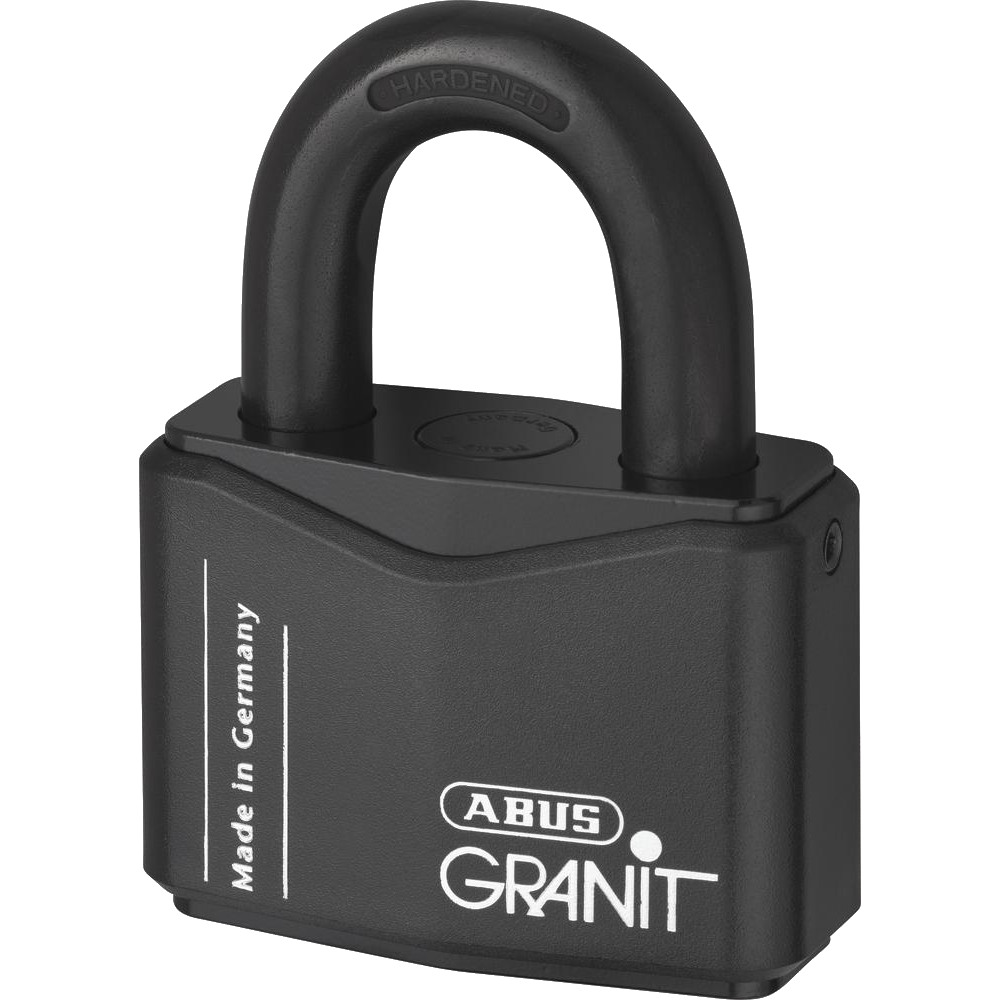 ABUS 37 Series Granit Plus Mechanism Solid Steel Rekeyable Open Shackle Padlock 77mm Keyed Alike 4436115 37RK/70 - Hardened Steel