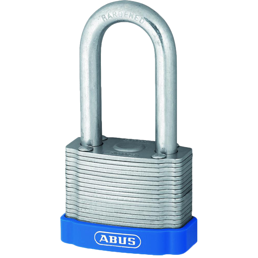 ABUS 41 Series Eterna Laminated Steel Long Shackle Padlock 44mm 41/40HB50 Pro - Hardened Steel