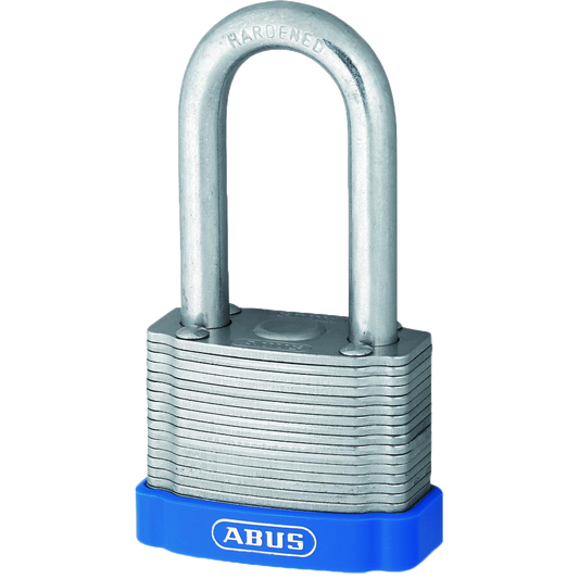 ABUS 41 Series Eterna Laminated Steel Long Shackle Padlock 44mm 41/40HB50 Pro - Hardened Steel