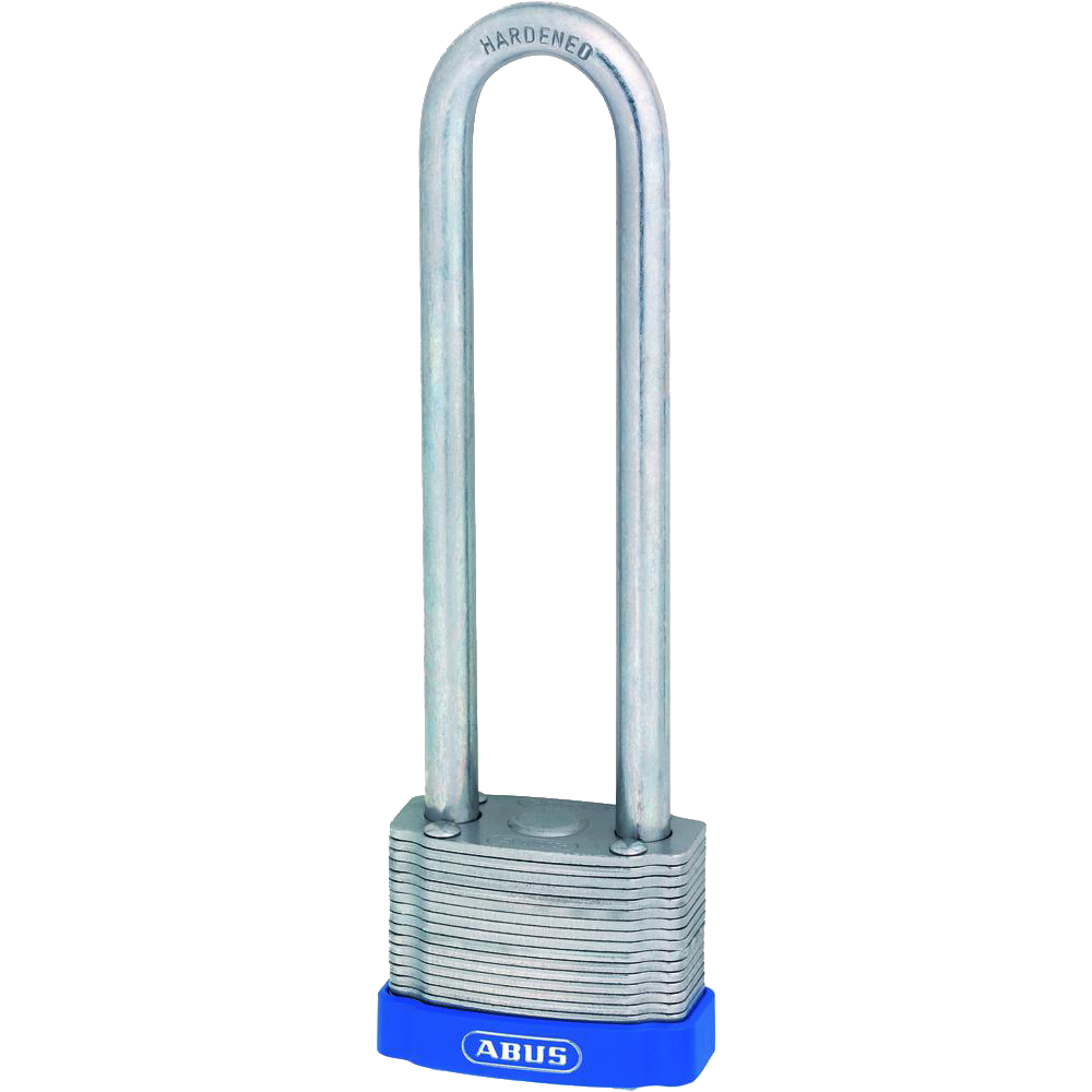 ABUS 41 Series Eterna Laminated Steel Long Shackle Padlock 53mm & 125.5mm Shackle 41/50HB125 - Hardened Steel