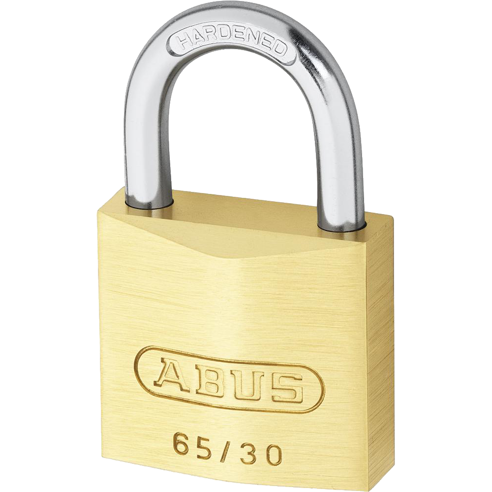 ABUS 65 Series Brass Open Shackle Padlock 30mm Twin Pack 65/30 Pro - Brass