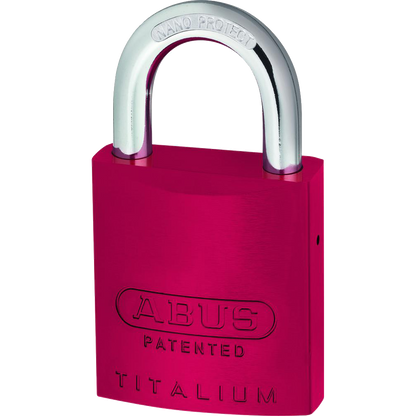 ABUS 83AL Series Colour Coded Aluminium Open Shackle Padlock Without Cylinder 40mm 83AL/40 - Red