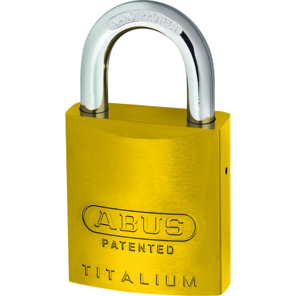 ABUS 83AL Series Colour Coded Aluminium Open Shackle Padlock Without Cylinder 40mm 83AL/40 - Yellow