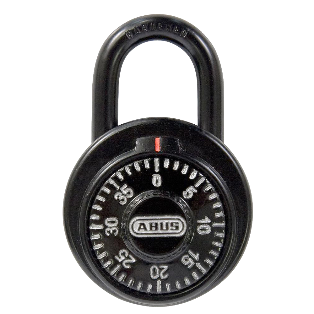 ABUS 78KC Series Dial & Key Over-Ride Combination Open Shackle Padlock MK KC507 Black 78KC/50 - Steel