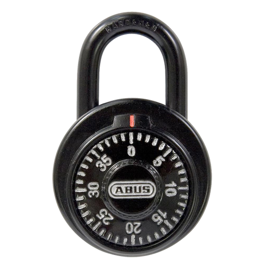 ABUS 78KC Series Dial & Key Over-Ride Combination Open Shackle Padlock MK KC507 Black 78KC/50 - Steel