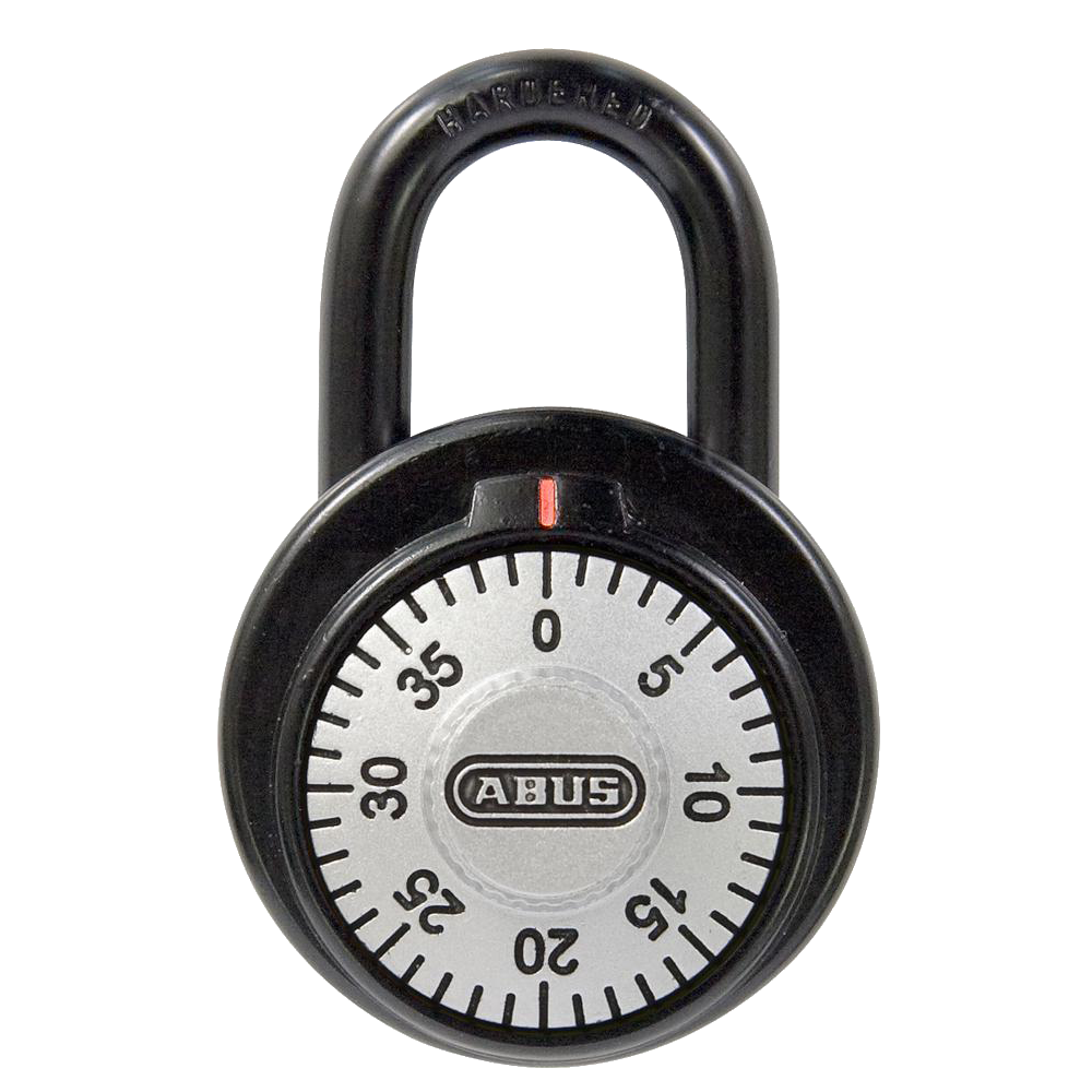 ABUS 78KC Series Dial & Key Over-Ride Combination Open Shackle Padlock MK KC510 Black 78KC/50 - Steel