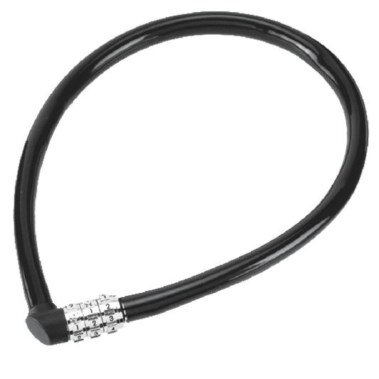 ABUS 1100 Series Combination Cable Lock 6mm x 55cm 1100/55 - Black