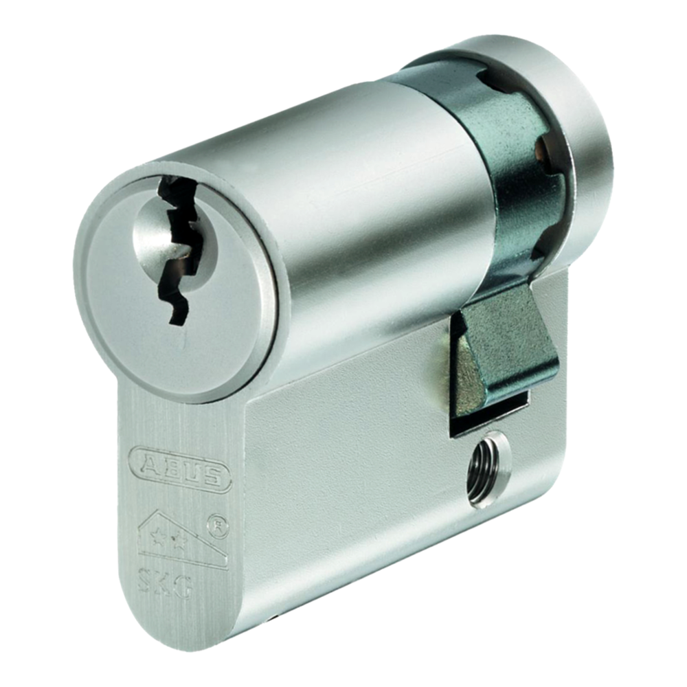 ABUS E60 Series Euro Half NP KD Cylinder 45mm 35/10 Keyed To Differ - Nickel Plated