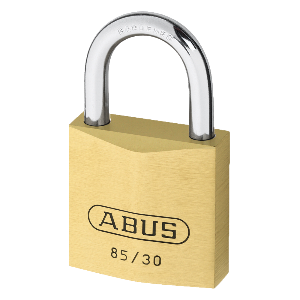 ABUS 85 Series Brass Open Shackle Padlock 30mm Keyed To Differ 85/30 Pro - Brass