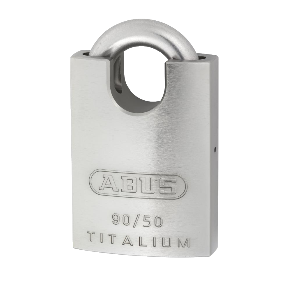 ABUS 90 Series Titalium Stainless Steel Re-Keyable Closed Shackle Padlock 50mm Keyed To Differ 90RK/50