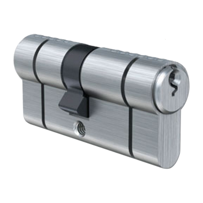 EVVA A5 Snap Resistant Euro Double Cylinder (PBP) 102mm 46-56 41-10-51 Keyed To Differ - Nickel Plated