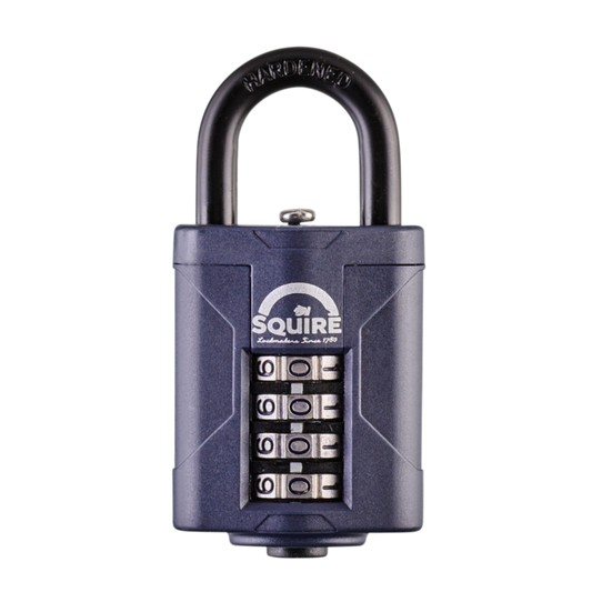 SQUIRE CP40 Series Recodable 40mm Combination Padlock Open Shackle Pro - Black